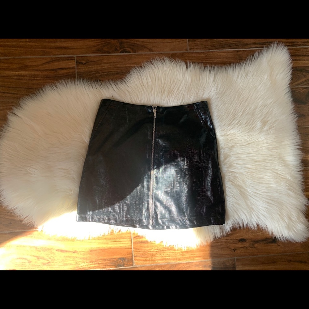 Pleather Skirt Size M